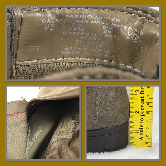 Joe Boxer Booties suede accent with faux leather - Picture 4 of 8